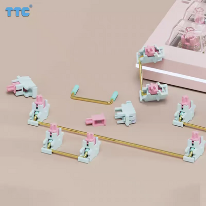 TTC Golden Pink Plate Mount Stabilizer (for total travel 3.6mm to 4mm)