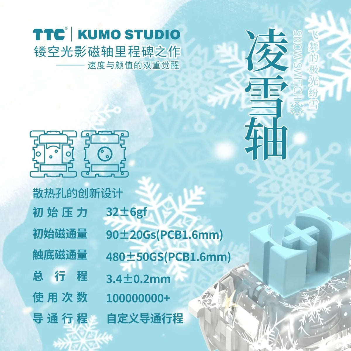 TTC HiFi Snow Magneto HE Switch